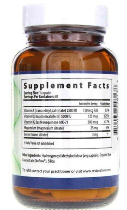 Osteo Px Restorative Formulations Ingredients