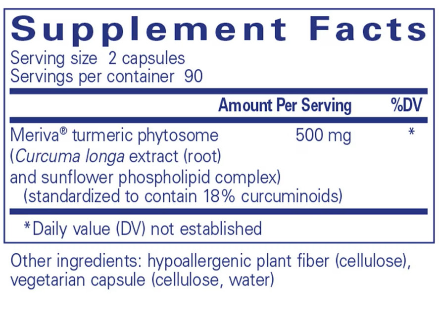 CurcumaSorb Ingredients Pure Encapsulations