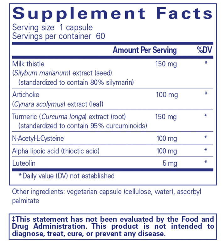 LVR Formula Ingredients Pure Encapsulations