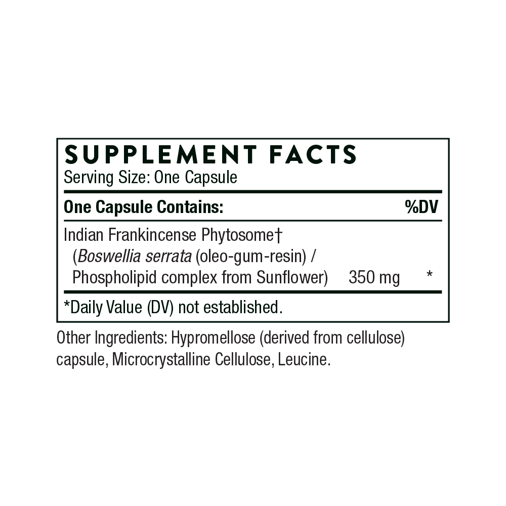 Thorne_Boswellia Phytosome_Ingredients