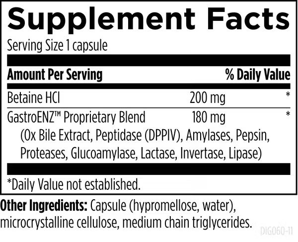 Designs for Health_Digestzymes_Ingredients
