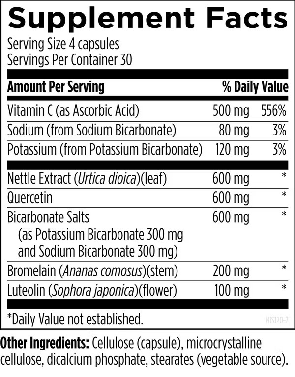 Designs for Health_HistaEze_Ingredients