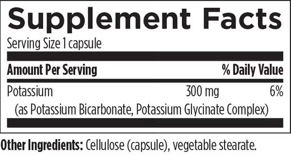 Designs for Health_K+2 Potassium_Ingredients