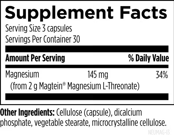 Designs for Health_NeuroMag_Ingredients
