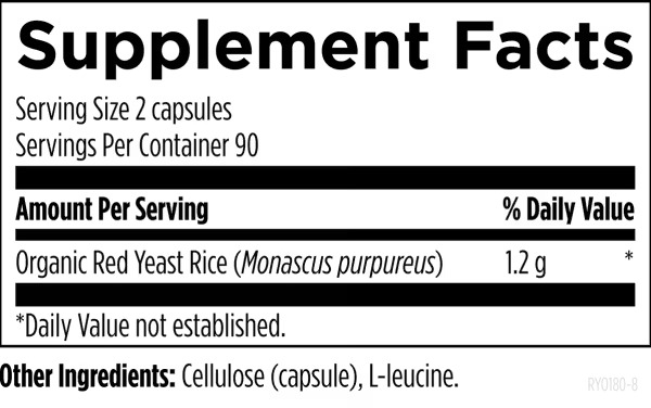 Designs for Health_Red Yeast Rice_Ingredients