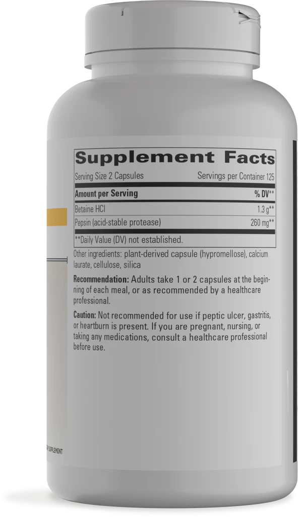 Integrative Therapeutics_Betaine HCL_Ingredients