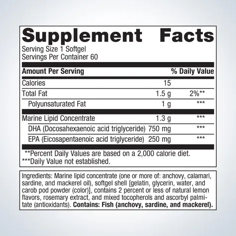 Metagenics_OmegaGenics® Fish Oil Neuro 1000 mg_Ingredients