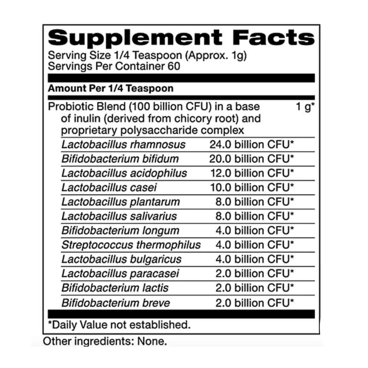 SFI Health_Ther-Biotic® Complete Probiotic_Ingredients