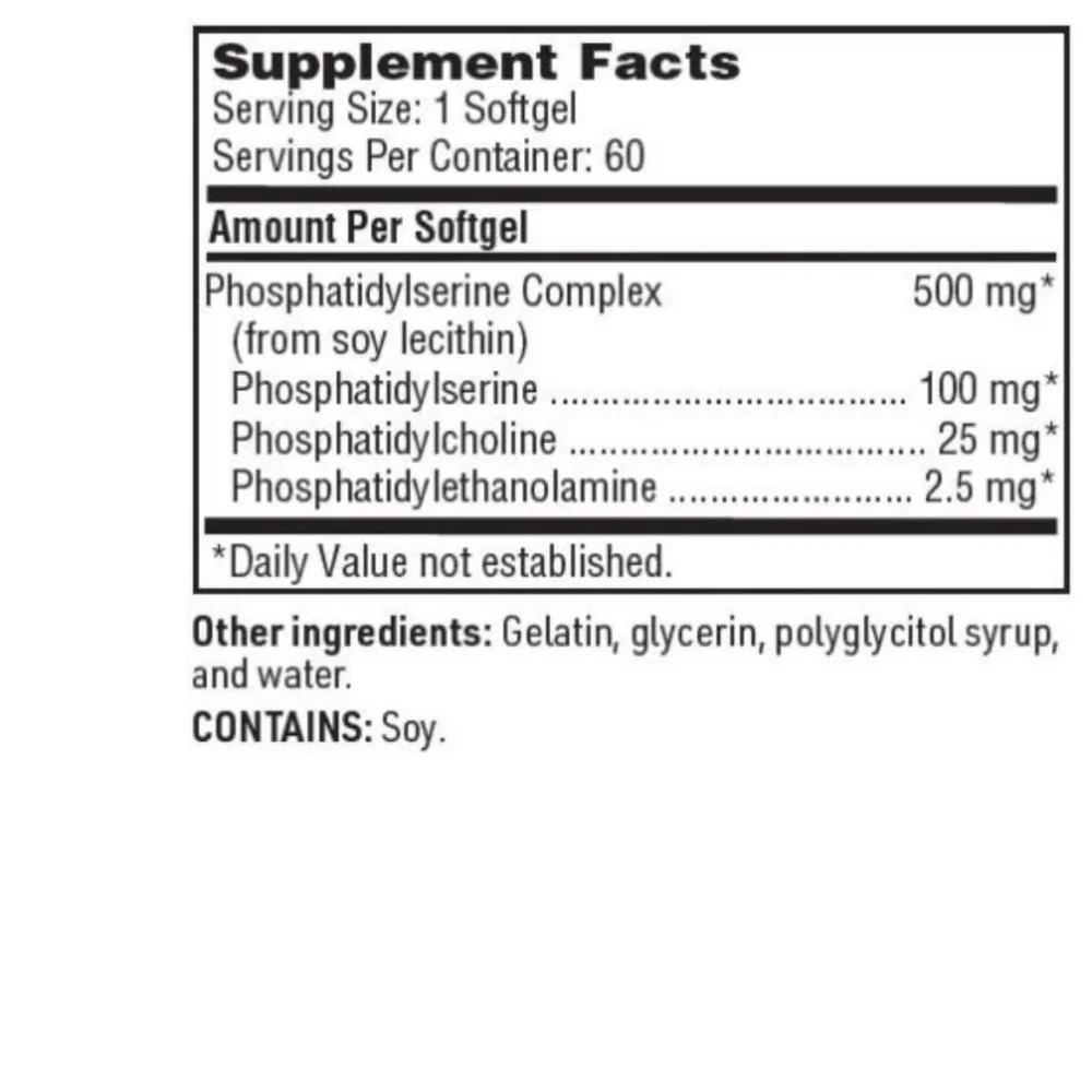 SFI Health SeraBella™ Plus (Phosphatidyl Serine)_Ingedients