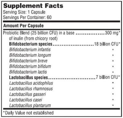 SFI Health_Ther-Biotic Senior Formula Probiotic_Ingredients